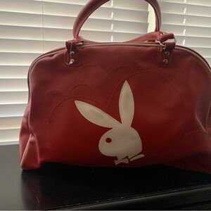 Vintage Playboy Red Travel Bag
